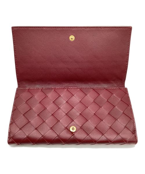 BOTTEGA VENETA（ボッテガベネタ）BOTTEGA VENETA (ボッテガベネタ) 長財布 ボルドーの古着・服飾アイテム