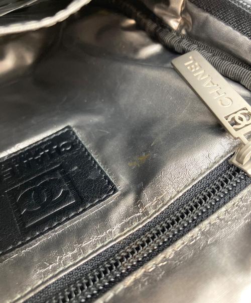 CHANEL（シャネル）CHANEL (シャネル) リザード型押しショルダーバッグ ブラックの古着・服飾アイテム