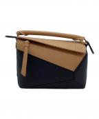 LOEWEロエベ）の古着「パズルエッジバッグスモール」｜ブラウン×ブラック