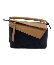 LOEWE（ロエベ）の古着「パズルエッジバッグスモール」｜ブラウン×ブラック