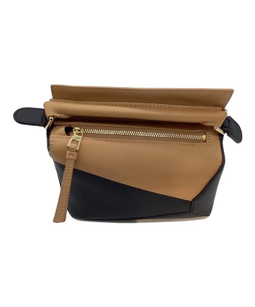 LOEWE（ロエベ）LOEWE (ロエベ) パズルエッジバッグスモール ブラウン×ブラックの古着・服飾アイテム