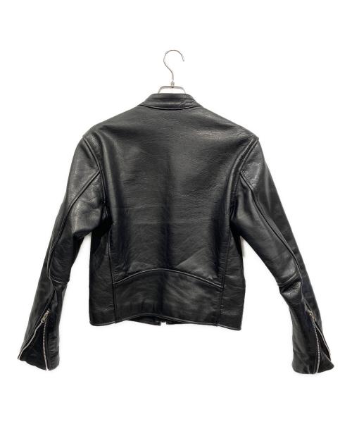 VANSON（バンソン）VANSON (バンソン) シングルライダースジャケット ブラック サイズ:38の古着・服飾アイテム