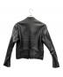 VANSON (バンソン) シングルライダースジャケット ブラック サイズ:38：25000円