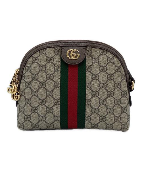 GUCCI（グッチ）GUCCI (グッチ) スモールショルダーバッグ ベージュ×グリーンの古着・服飾アイテム