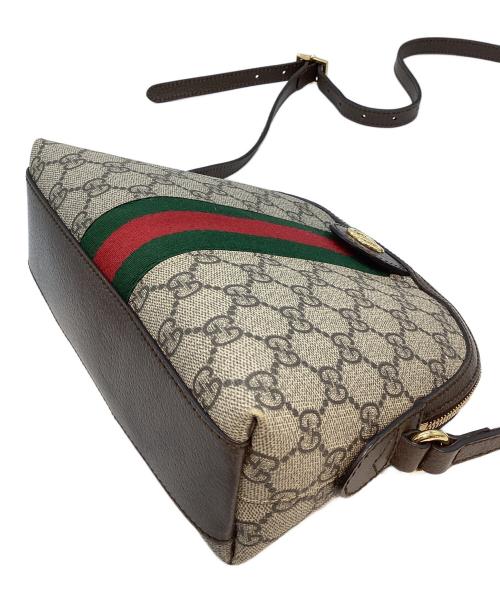 GUCCI（グッチ）GUCCI (グッチ) スモールショルダーバッグ ベージュ×グリーンの古着・服飾アイテム