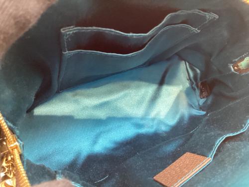 GUCCI（グッチ）GUCCI (グッチ) スモールショルダーバッグ ベージュ×グリーンの古着・服飾アイテム