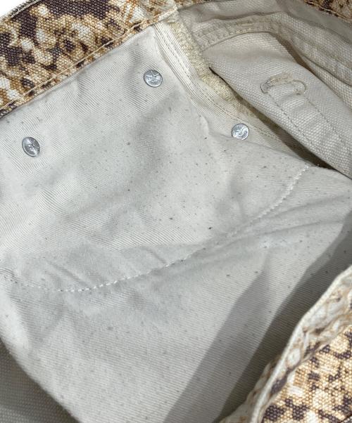 stussy（ステューシー）stussy (ステューシー) ウォッシュドキャンバスビッグデニム イエロー×ブラウン サイズ:34の古着・服飾アイテム