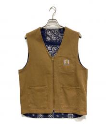 CarHartt（カーハート）の古着「リバーシブルベスト」｜ブラウン×ネイビー