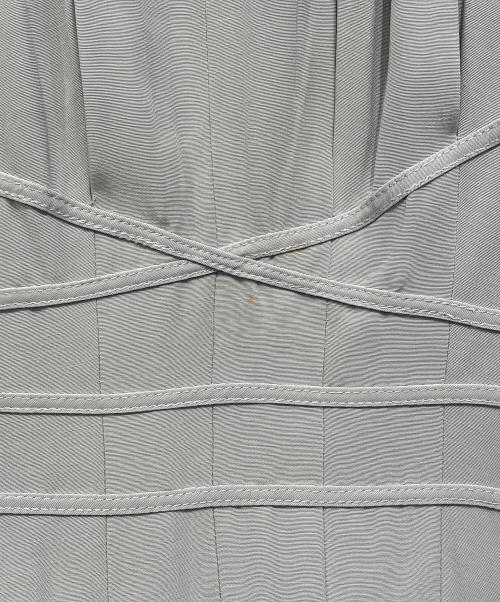 HER LIP TO（ハーリップトゥ）HER LIP TO (ハーリップトゥ) 半袖ワンピース グレー サイズ:Sの古着・服飾アイテム