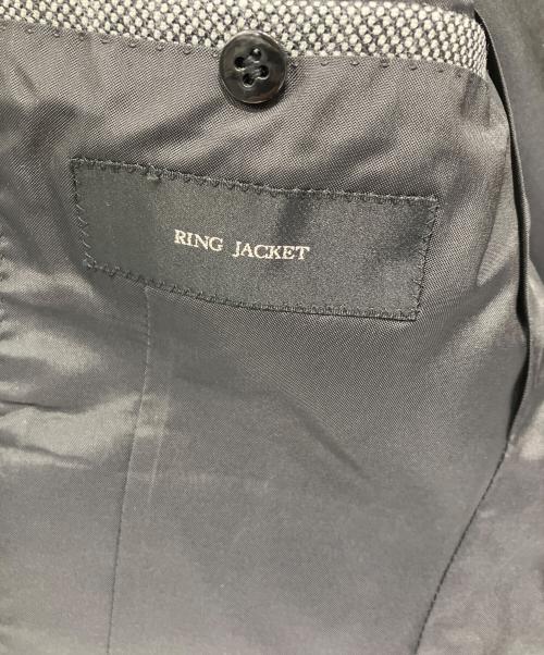 RING JACKET（リングジャケット）RING JACKET (リングジャケット) セットアップスーツ グレー×ブラック サイズ:48の古着・服飾アイテム