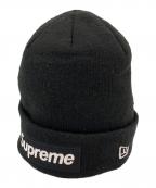 SUPREME×New Eraシュプリーム×ニューエラ）の古着「ニット帽」｜ブラック×ホワイト