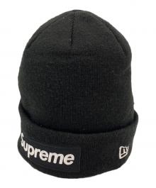 SUPREME×New Era（シュプリーム×ニューエラ）の古着「ニット帽」｜ブラック×ホワイト