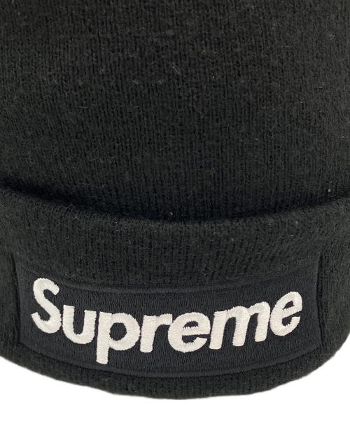 SUPREME（シュプリーム）SUPREME (シュプリーム) New Era (ニューエラ) ニット帽 ブラック×ホワイトの古着・服飾アイテム
