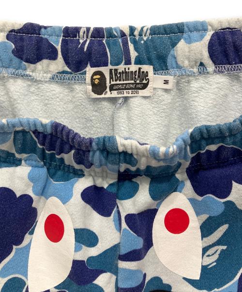 A BATHING APE（アベイシングエイプ）A BATHING APE (アベイシングエイプ) ハーフパンツ ブルー×ホワイト サイズ:Mの古着・服飾アイテム