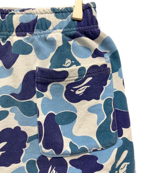 A BATHING APE（アベイシングエイプ）A BATHING APE (アベイシングエイプ) ハーフパンツ ブルー×ホワイト サイズ:Mの古着・服飾アイテム