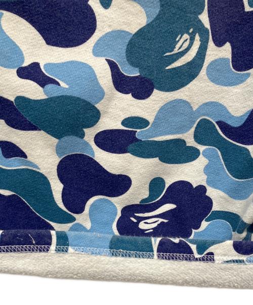A BATHING APE（アベイシングエイプ）A BATHING APE (アベイシングエイプ) ハーフパンツ ブルー×ホワイト サイズ:Mの古着・服飾アイテム