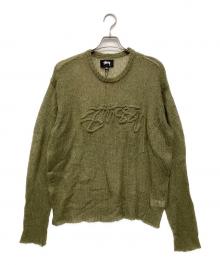 stussy（ステューシー）の古着「薄手ニット」｜オリーブ