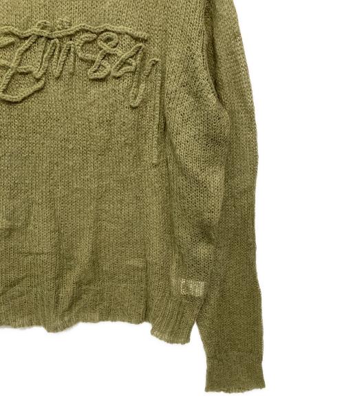 stussy（ステューシー）stussy (ステューシー) 薄手ニット オリーブ サイズ:Lの古着・服飾アイテム