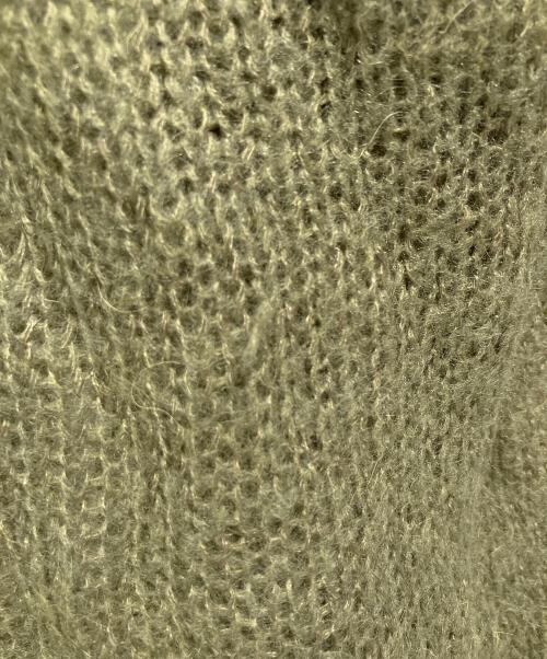 stussy（ステューシー）stussy (ステューシー) 薄手ニット オリーブ サイズ:Lの古着・服飾アイテム
