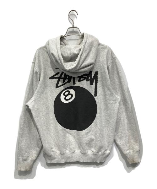 stussy（ステューシー）stussy (ステューシー) プルオーバーパーカー ホワイト サイズ:Lの古着・服飾アイテム