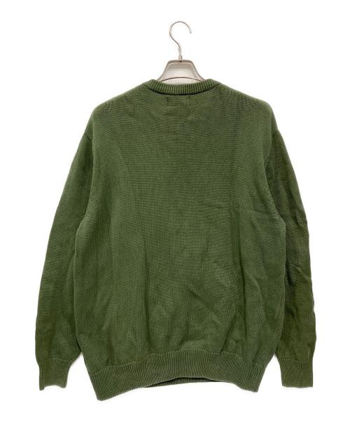 stussy（ステューシー）stussy (ステューシー) 厚手ニット グリーン サイズ:Lの古着・服飾アイテム