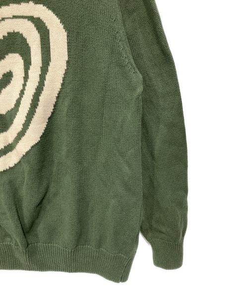 stussy（ステューシー）stussy (ステューシー) 厚手ニット グリーン サイズ:Lの古着・服飾アイテム