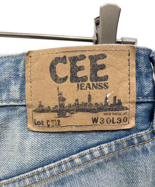 cee jeanss（シィ―ジーンズ）cee jeanss (シィ―ジーンズ) ダメージ加工デニムパンツ インディゴ サイズ:W30 L30 未使用品の古着・服飾アイテム
