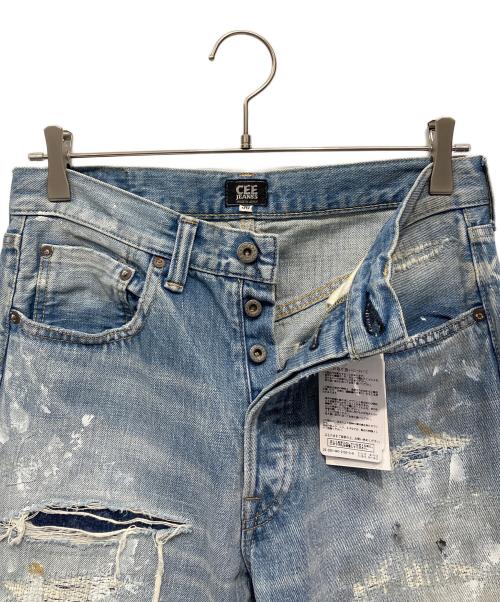 cee jeanss（シィ―ジーンズ）cee jeanss (シィ―ジーンズ) ダメージ加工デニムパンツ インディゴ サイズ:W30 L30 未使用品の古着・服飾アイテム