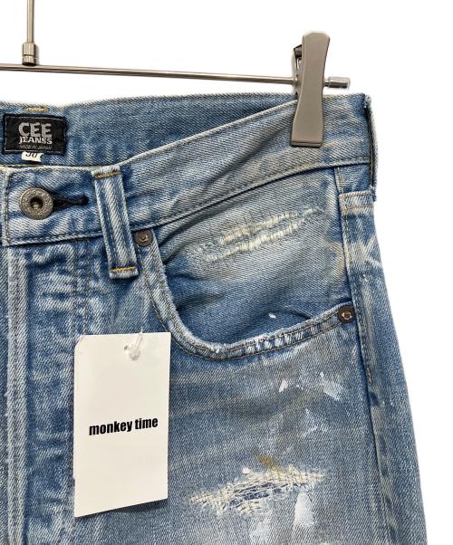 cee jeanss（シィ―ジーンズ）cee jeanss (シィ―ジーンズ) ダメージ加工デニムパンツ インディゴ サイズ:W30 L30 未使用品の古着・服飾アイテム