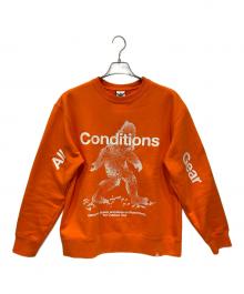NIKE ACG（ナイキエーシージー）の古着「スウェット」｜オレンジ×ホワイト