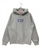 SUPREMEシュプリーム）の古着「Bandana Box Logo Hooded Sweatshirt 2019AW」｜グレー