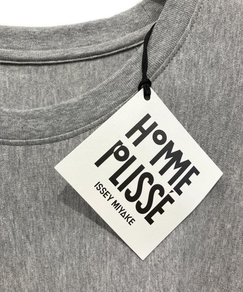 HOMME PLISSE ISSEY MIYAKE（オム プリッセ イッセイ ミヤケ）HOMME PLISSE ISSEY MIYAKE (オム プリッセ イッセイ ミヤケ) 半袖カットソー グレー サイズ:L 未使用品の古着・服飾アイテム
