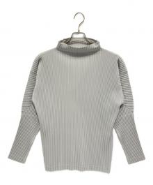 HOMME PLISSE ISSEY MIYAKE（オム プリッセ イッセイ ミヤケ）の古着「長袖カットソー」｜グレー