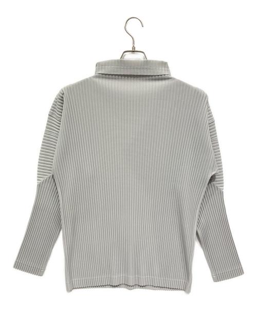 HOMME PLISSE ISSEY MIYAKE（オム プリッセ イッセイ ミヤケ）HOMME PLISSE ISSEY MIYAKE (オム プリッセ イッセイ ミヤケ) 長袖カットソー グレー サイズ:3の古着・服飾アイテム