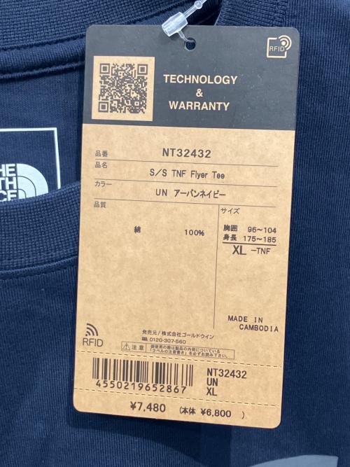 THE NORTH FACE（ザ ノース フェイス）THE NORTH FACE (ザ ノース フェイス) 半袖カットソー ネイビー サイズ:XL 未使用品の古着・服飾アイテム