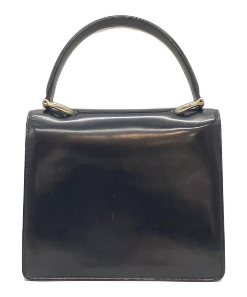 CELINE（セリーヌ）CELINE (セリーヌ) ガンチーニWフラップハンドバッグ ブラックの古着・服飾アイテム