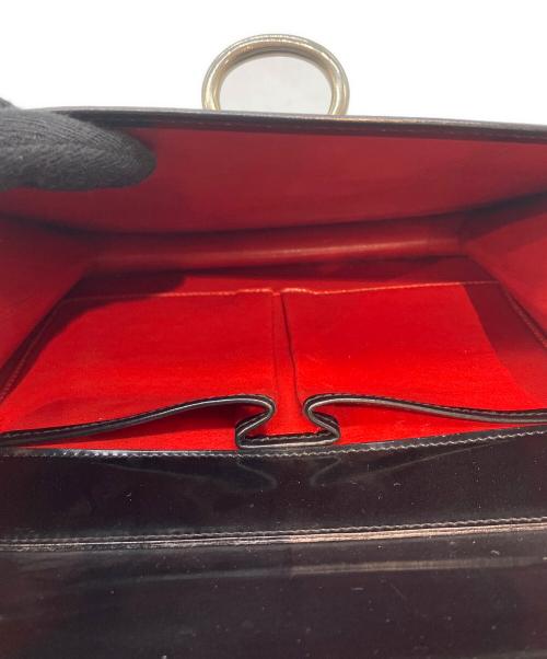 CELINE（セリーヌ）CELINE (セリーヌ) ガンチーニWフラップハンドバッグ ブラックの古着・服飾アイテム
