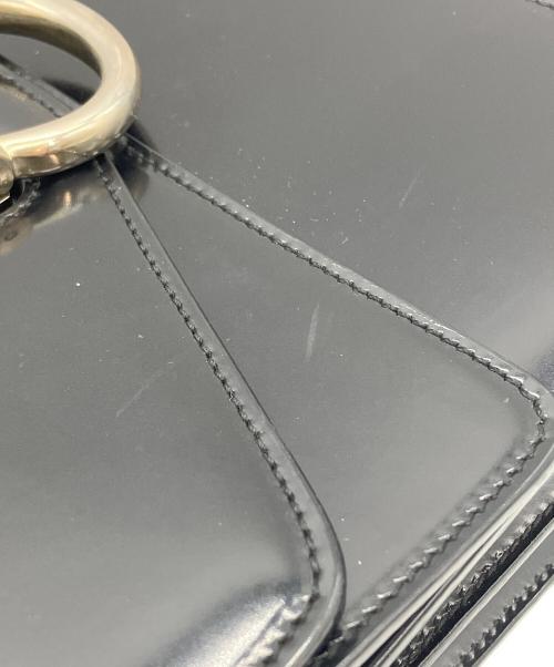 CELINE（セリーヌ）CELINE (セリーヌ) ガンチーニWフラップハンドバッグ ブラックの古着・服飾アイテム