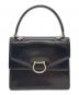 CELINE（セリーヌ）の古着「ガンチーニWフラップハンドバッグ」｜ブラック