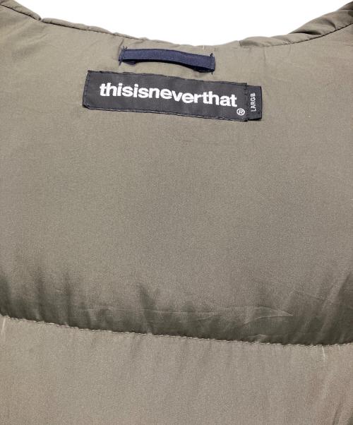 thisisneverthat（ディスイズネバーザット）thisisneverthat (ディスイズネバーザット) ダウンジャケット ネイビー サイズ:Lの古着・服飾アイテム