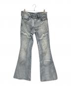 SUGARHILLシュガーヒル）の古着「FADED MODERN DENIM WESTERN FLARED TROUSERS」｜ブルー