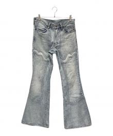 SUGARHILL（シュガーヒル）の古着「FADED MODERN DENIM WESTERN FLARED TROUSERS」｜ブルー