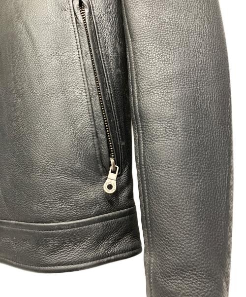 HARLEY-DAVIDSON（ハーレーダビッドソン）HARLEY-DAVIDSON (ハーレーダビッドソン) ライダースジャケット ブラック×イエロー サイズ:Lの古着・服飾アイテム