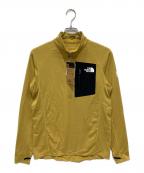 THE NORTH FACEザ ノース フェイス）の古着「エクスペディションドライドットジップハイ Expedition Dry Dot Zip High」｜イエロー×ブラック