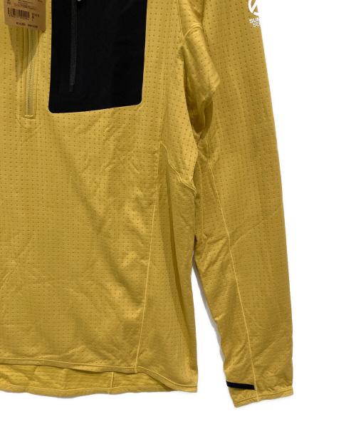 THE NORTH FACE（ザ ノース フェイス）THE NORTH FACE (ザ ノース フェイス) エクスペディションドライドットジップハイ Expedition Dry Dot Zip High イエロー×ブラック サイズ:L 未使用品の古着・服飾アイテム