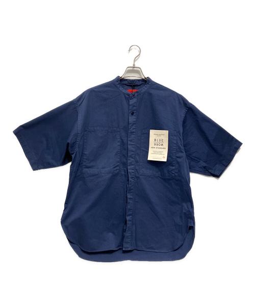 BLUE WORK（ブルーワーク）BLUE WORK (ブルーワーク) 半袖シャツ ネイビー サイズ:S 未使用品の古着・服飾アイテム