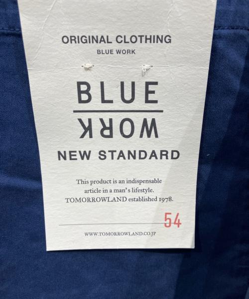 BLUE WORK（ブルーワーク）BLUE WORK (ブルーワーク) 半袖シャツ ネイビー サイズ:S 未使用品の古着・服飾アイテム