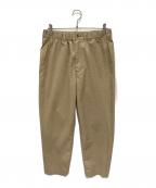 WHITE MOUNTAINEERINGホワイトマウンテ二アニング）の古着「SEERSUCKER WIDE TAPERED PANTS」｜ベージュ
