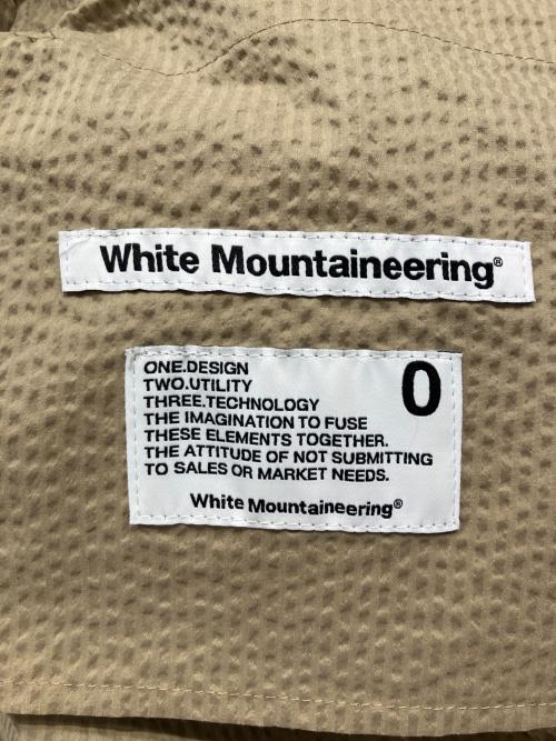 WHITE MOUNTAINEERING（ホワイトマウンテ二アニング）WHITE MOUNTAINEERING (ホワイトマウンテ二アニング) SEERSUCKER WIDE TAPERED PANTS ベージュの古着・服飾アイテム