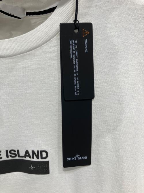 STONE ISLAND（ストーンアイランド）STONE ISLAND (ストーンアイランド) カットソー ホワイト サイズ:M 未使用品の古着・服飾アイテム